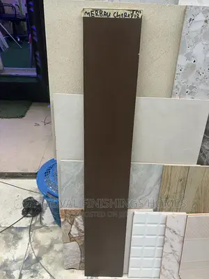 20*120 Coffee Brown Wood Finish Tiles