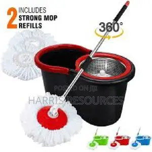 Strong 360 Magic Spin Mop With 2pcs Microfibre Heads