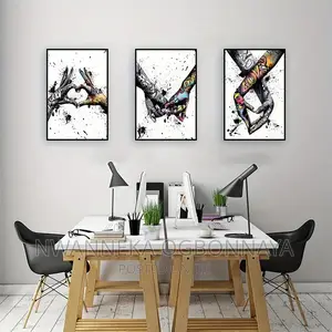 3in1 Canvas Print Abstract Paintings