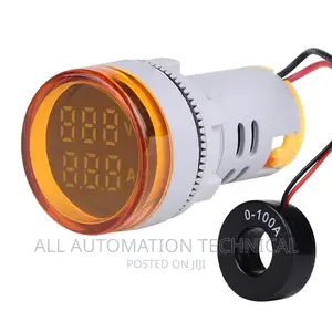 Round Digital Dual Display Voltemeter Ammeter