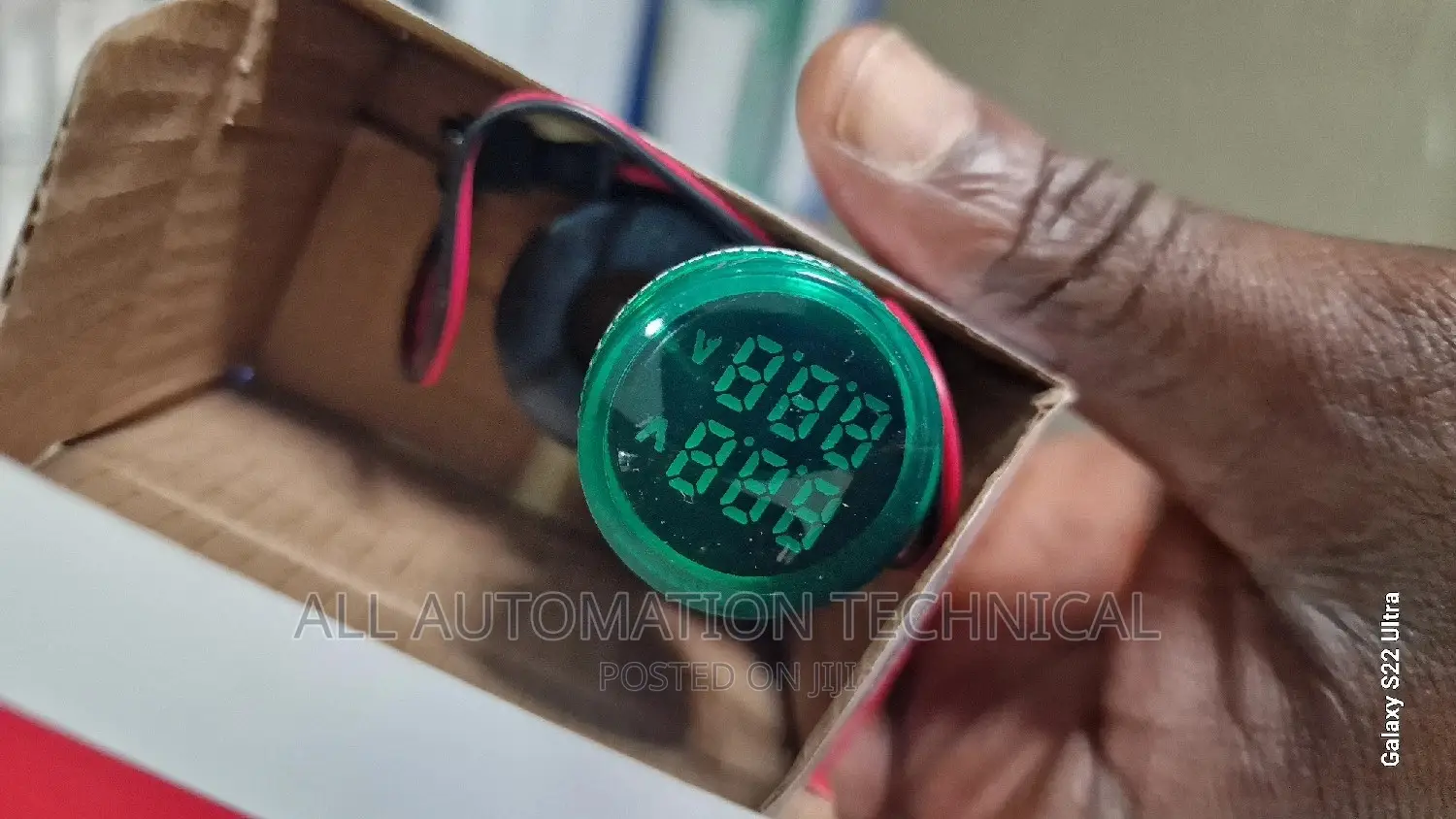 Round Digital Dual Display Voltemeter Ammeter