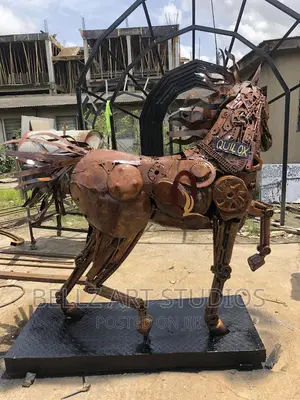 Metal Horse Sculpture