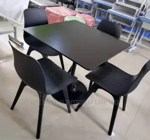Restaurant Dining Table With Chairs by 4