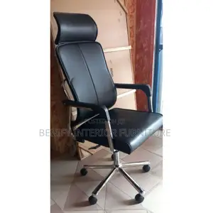 High-Back Executive Office Chair; Ideal for Computer Desk
