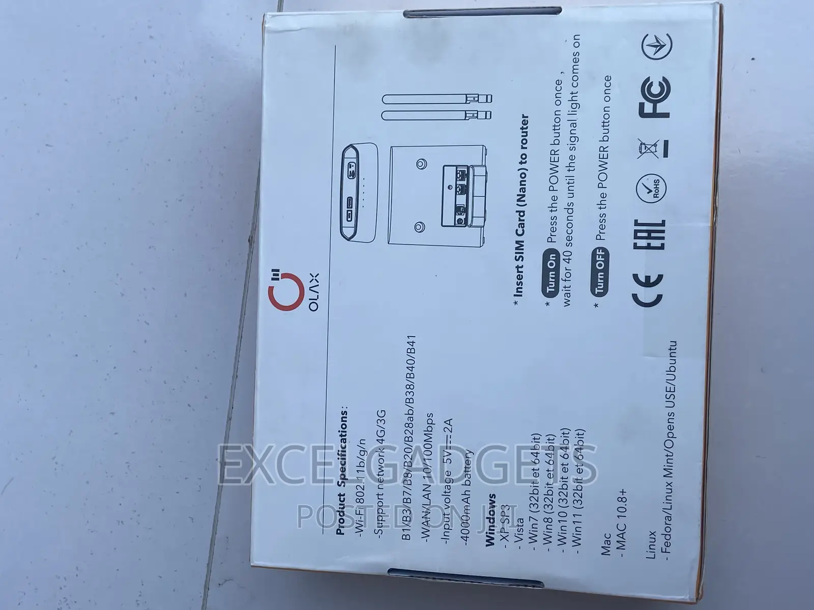 Universal Wireless Olax Router