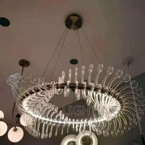 Modern Crystal Luxury LED Dropping Chandelier Light