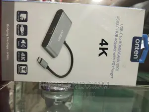 Onten USB C to Hdmi/Vga/Audio Usb3.0 Hub Adapter Pd Changer