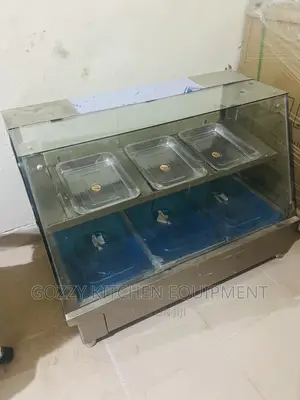 6 Plates Food Warmer Display (Tempered Glass)