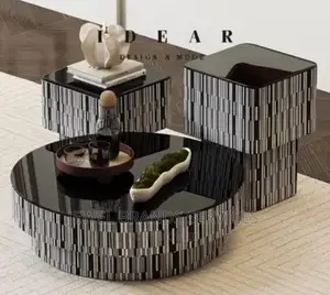 Center Table With 2 Side Stools