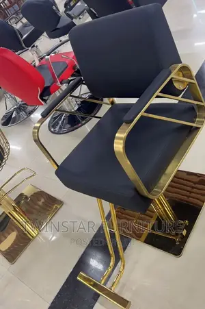 New Modern Golden Color Saloon Chairs