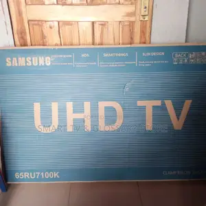65inches Samsung With Building Showcasing Apps