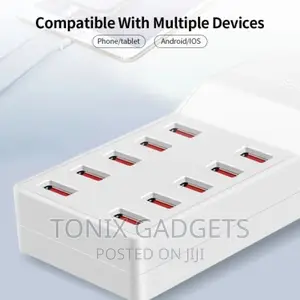 10 Ports USB 50W Intelligent Charger