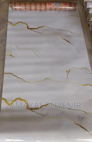 White and Gold Wallpaper Available