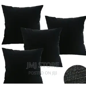 Throw Pillow Set - 4 Pieces - Black