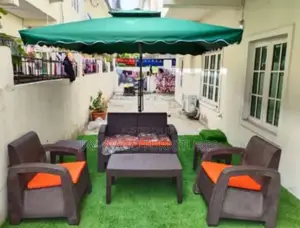 Outdoor Chilling Sofa Set With Garden Canopy