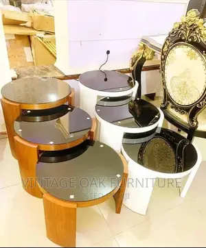 3 in 1 Extendable Wooden Sides Stools With Tempered Glass
