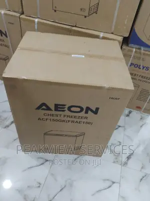 Best Aeon 150L Grey Chest Freezer With Basket