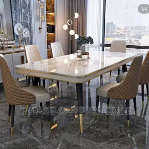 6 Seaters Luxury Marble Dining Table