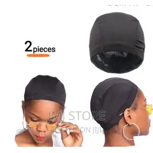 2pcs Spandex Dome Cap - Black Product Code: 4860751