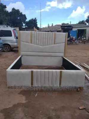 6 by 6 Padded Bed Frame With 2 Bed Side