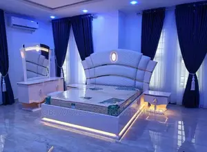 Foreign Bed Frame Set With Orthopedic Spring Mattress