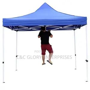 Foldable Canopy 10feet by 10feet (White Pole)