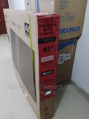 Polystar Brand New 85” Smart LED Ultra HD TV With Netflix
