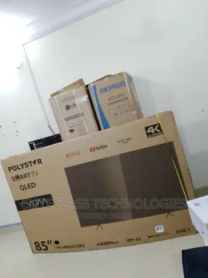 Polystar 85” Smart LED Ultra HD Tv, Plus Netflix