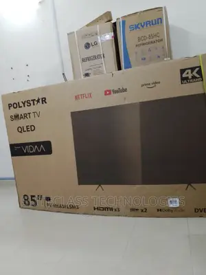 Polystar 85” Smart LED Ultra HD TV Plus Netflix,Frameless