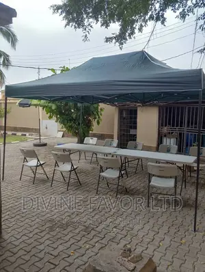 10 by 15 Feet Foldable Canopy Black Pole