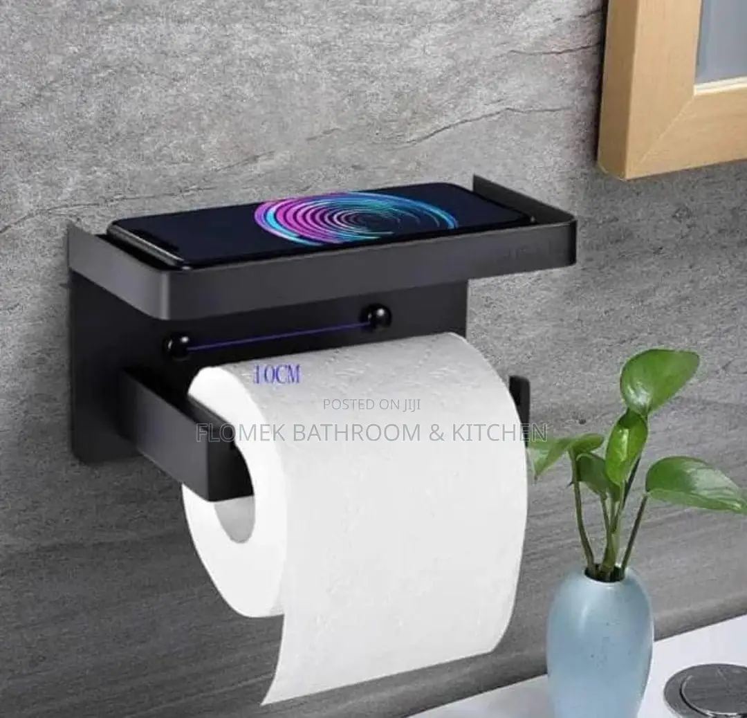 Matte Black Tissue Holder