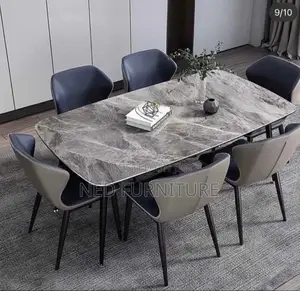 Quality Marble Top Dining Table 6 Seaters