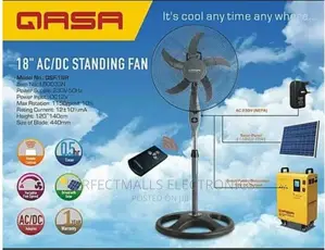 Qasa 18 Inches Ac/Dc Standing Fan QSF-18r(No Adapter)