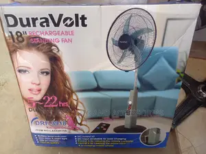 Duravolt 18" Rechargeable Fan 12v 7ahs Battery