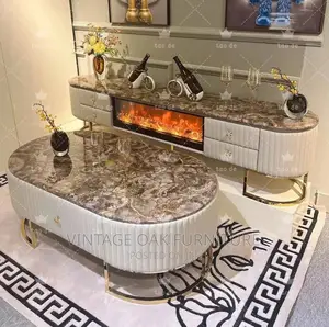 Luxury Marble Centre Table With TV Stand
