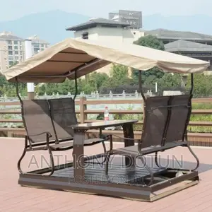 4seat Swing Chair Outdoor Gardenswing Set With Table Chairs