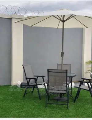 Foreign Garden Outdoor Chairs With Panasol Umbrella