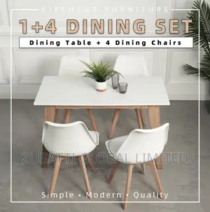 Mini Foreign White Dining Set