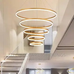 800mm 5 Ring L E D Dropping Chandelier Light for Living Room