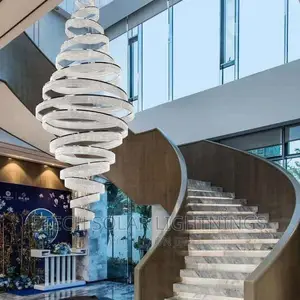New Luxury L E D Long Drop Chandelier Light for Living Room