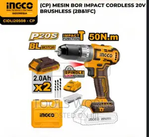 Ingco Lithium-Ion Brushless Cordless Hammer Impact Drill