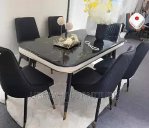 Dining Six Seater With Mable Table