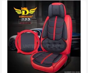 R Power Leather Seat Cover Red And Black Abj