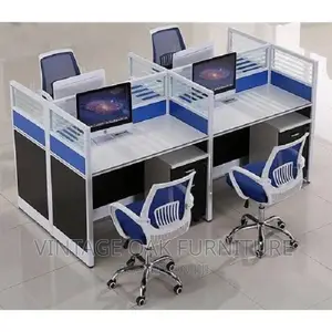 4 Seaters Work Station Office Table