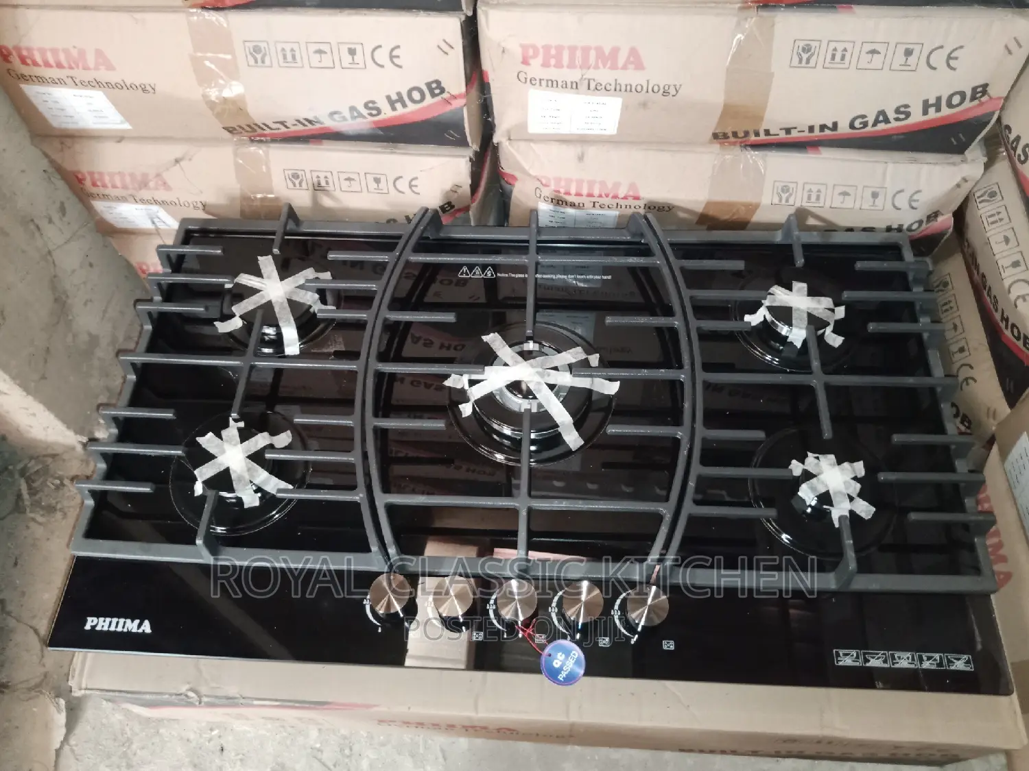 5 Burner Big Sitter Glass