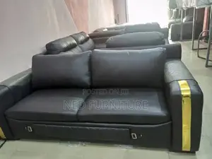Quality Leather Contemporary Sofa