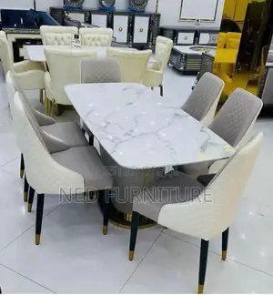Quality Marble Top Dining by 6