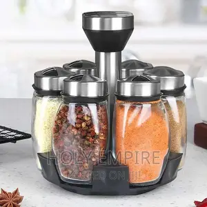 Transparent Jars for Spices Salt and Pepper Shaker Seasoning