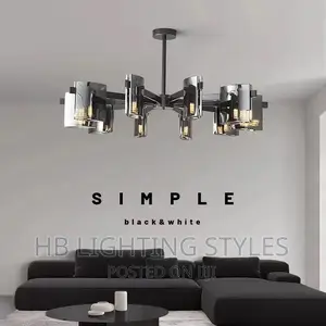 Modern Italian Minimalist Living Room Chandelier