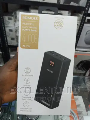 Romoss Power Bank 65w Pd For Laptop
